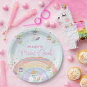 Caticorn Meow-Gical Birthday Papieren Bordje (Feest)