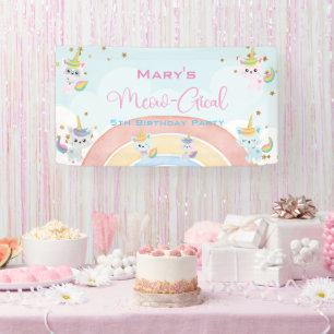 Caticorn Meow-Gical Birthday Spandoek