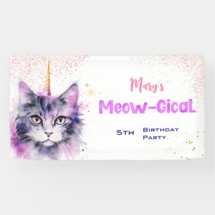 Caticorn Meow-Gical Birthday Spandoek