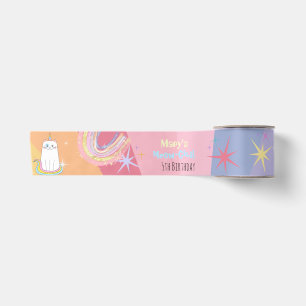 Caticorn Meow-Gische verjaardag voor kinderen Lint