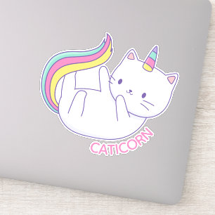 Caticorn Mooie Eenhoorn Kat Sticker
