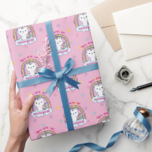 Caticorn Papier cadeau Rose