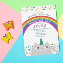 Caticorn Regenboog Kinderen Verjaardagsfeestje