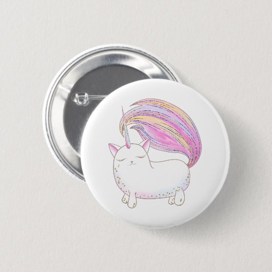 Caticorn Ronde Button 5,7 Cm (Voorkant /achterkant)