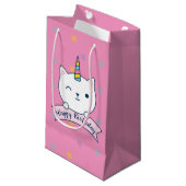 Caticorn | Sac Cadeau | Rose (Devant Angle)