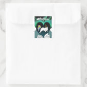 Caticorn van HLABC Vierkante Sticker (Tas)