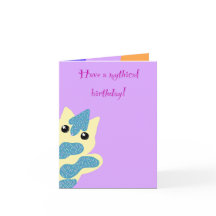 Caticorn verjaardagskaart