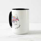 Caticorn | Zo Meowgical Mok (Voorkant links)