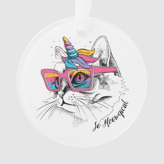Caticorn | Zo Meowgical Ornament (voorkant)