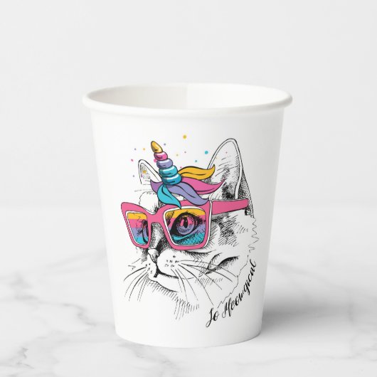Caticorn | Zo Meowgical Papieren Bekers (Links)