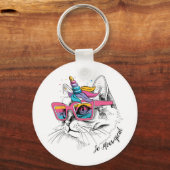 Caticorn | Zo Meowgical Sleutelhanger (Voorkant)