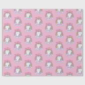 Caticorne | Papier cadeau | Rose (Plat)