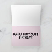 CATILLAC CHAT ROSE CLASSIQUE CARTES D'ANNIVERSAIRE (Intérieur)
