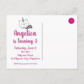 Catimaïs | Invitation par carte postale | Blanc (Dos)