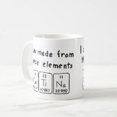 Catina nom de table périodique mug (Devant gauche)