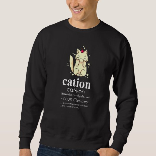 Cation Cat  Cat Mom Cat Science Trui (Voorkant)