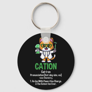 Cation Cute Science Pawsitive Element Chemistry Sleutelhanger