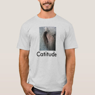 Catitude/Cat pic Mannen T-shirt