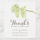 Catking vert mariage vin personnalisé étiquettes (Étiquettes simples)