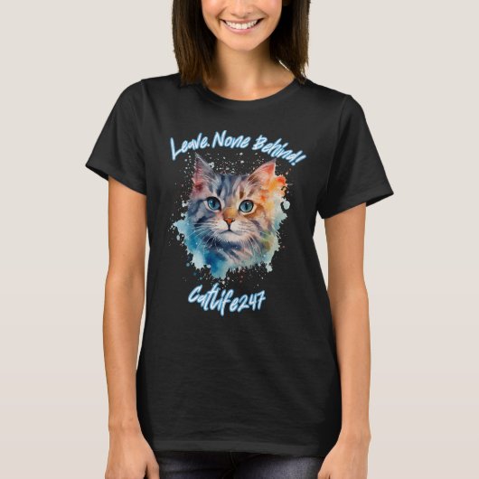 Catlife247 Cat Rescue T-Shirt (Voorkant)