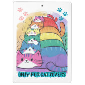 Catlovers stapel katten klembord (Achterkant)