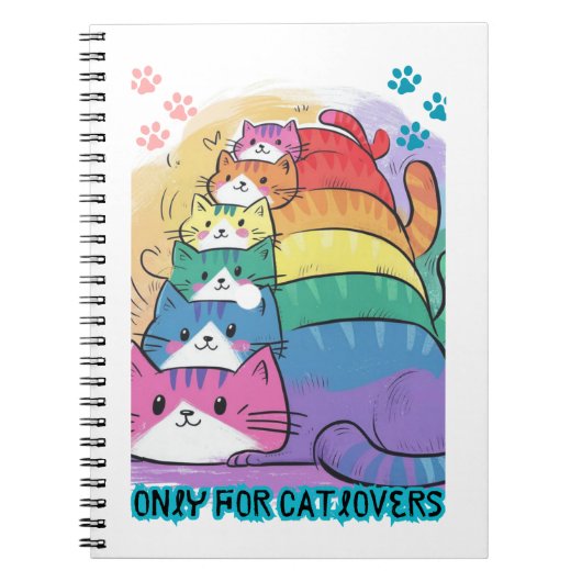 Catlovers stapel katten notitieboek (Voorkant)
