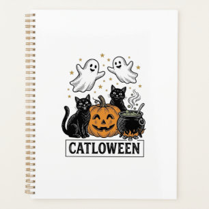 Catloween Chat Fantôme Vintage Design de Chemise H