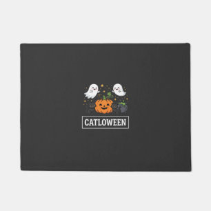 Catloween Mooie Spookkat Halloween Ontwerp_1 Deurmat