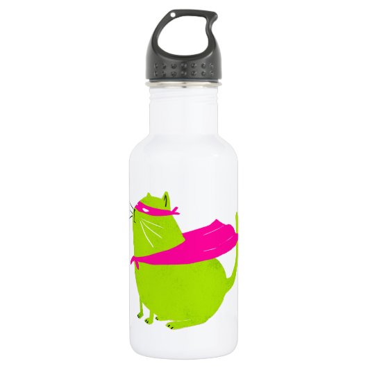 Catman Green Waterfles (Voorkant)