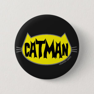 CATMAN Kattenliefhebber Knop Ronde Button 5,7 Cm