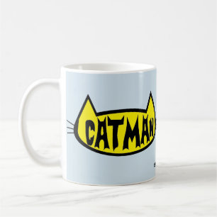 "CATMAN" MENS KATTENLIEFHEBER RETRO LOGO KOFFIEMOK