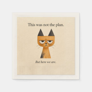 Catmosphere™: Dit Was Niet Het Plan Cocktail Serve Servet