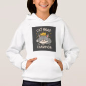 "Catnap Champion" Meisje Pullover Hoodie (Voorkant)