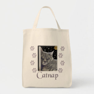 Catnap Grey Tabby Kat voor Pet Lover Tote Bag