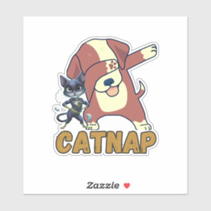 Catnap Lover en Dogday Lover Sticker