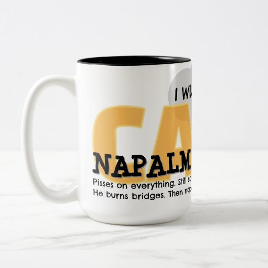 CatNapalm | Lubs You Chaos Posse Mug Tweekleurige Koffiemok (Links)
