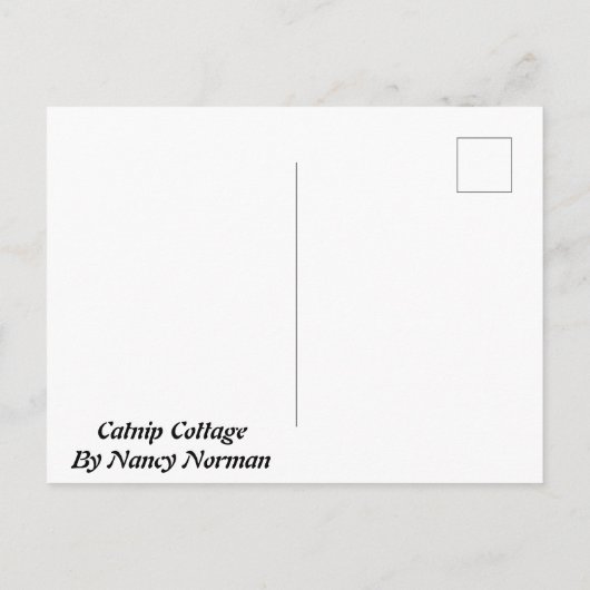 Catnip Cottage Briefkaart (Achterkant)