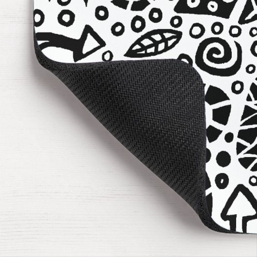 Catnip Dreams - Zwart op wit Muismat (Hoek)