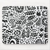 Catnip Dreams - Zwart op wit Muismat (Voorkant)