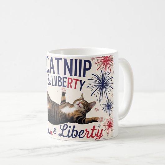 Catnip & Liberty - Fun Cat Mug (Devant droit)