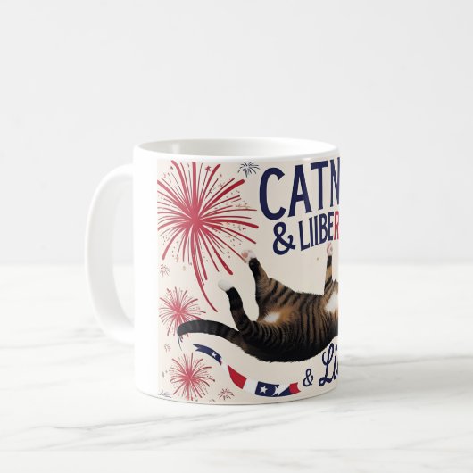 Catnip & Liberty - Fun Cat Mug (Devant gauche)