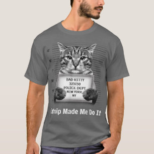 Catnip liet me het doen, Mr Furrypants Kitty Cat M T-shirt