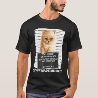 Catnip liet me het T-shirt doen van kattenvoer.