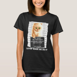 Catnip liet me het T-shirt doen van kattenvoer.