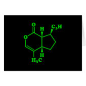 Catnip Nepetalactone Formule chimique moléculaire (Devant horizontal)
