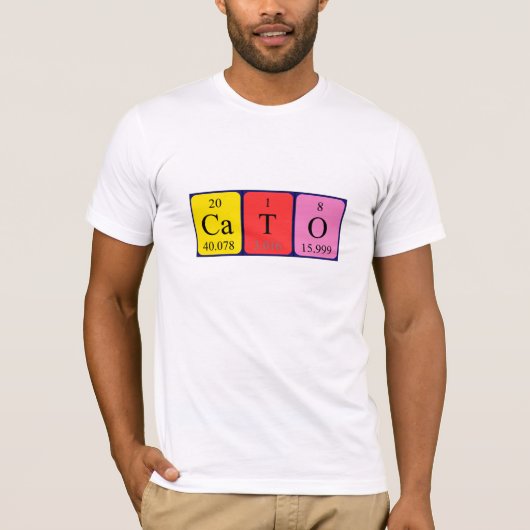Cato periodiek table name shirt (Voorkant)