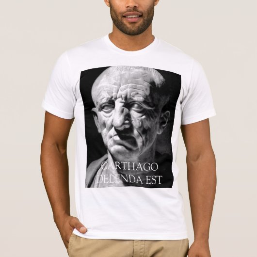 Cato the Elder - CARTHAGO DELENDA EST T-shirt (Voorkant)