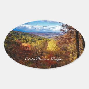Catoctin Mountains, Maryland Ovale Sticker