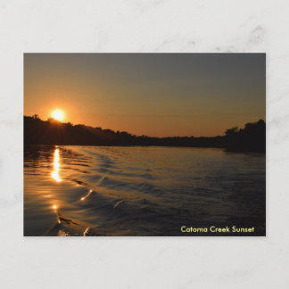 Catoma Creek Sunset Briefkaart