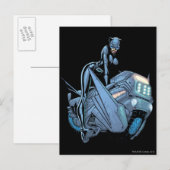 Catoman en fiets briefkaart (Voorkant / Achterkant)